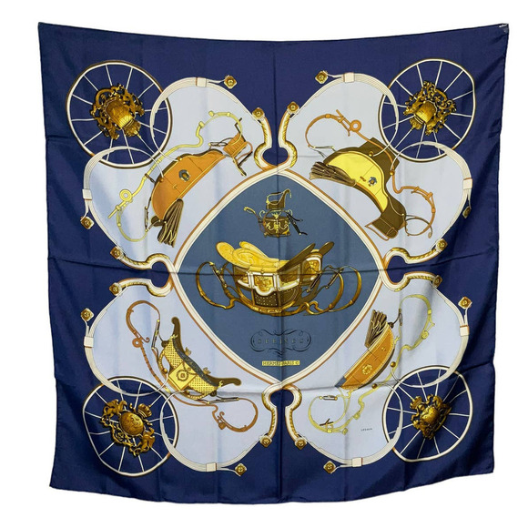 Hermes Springs 100% Silk Scarf by Philippe Ledoux 90cm × 90cm Square Carre - Picture 8 of 16